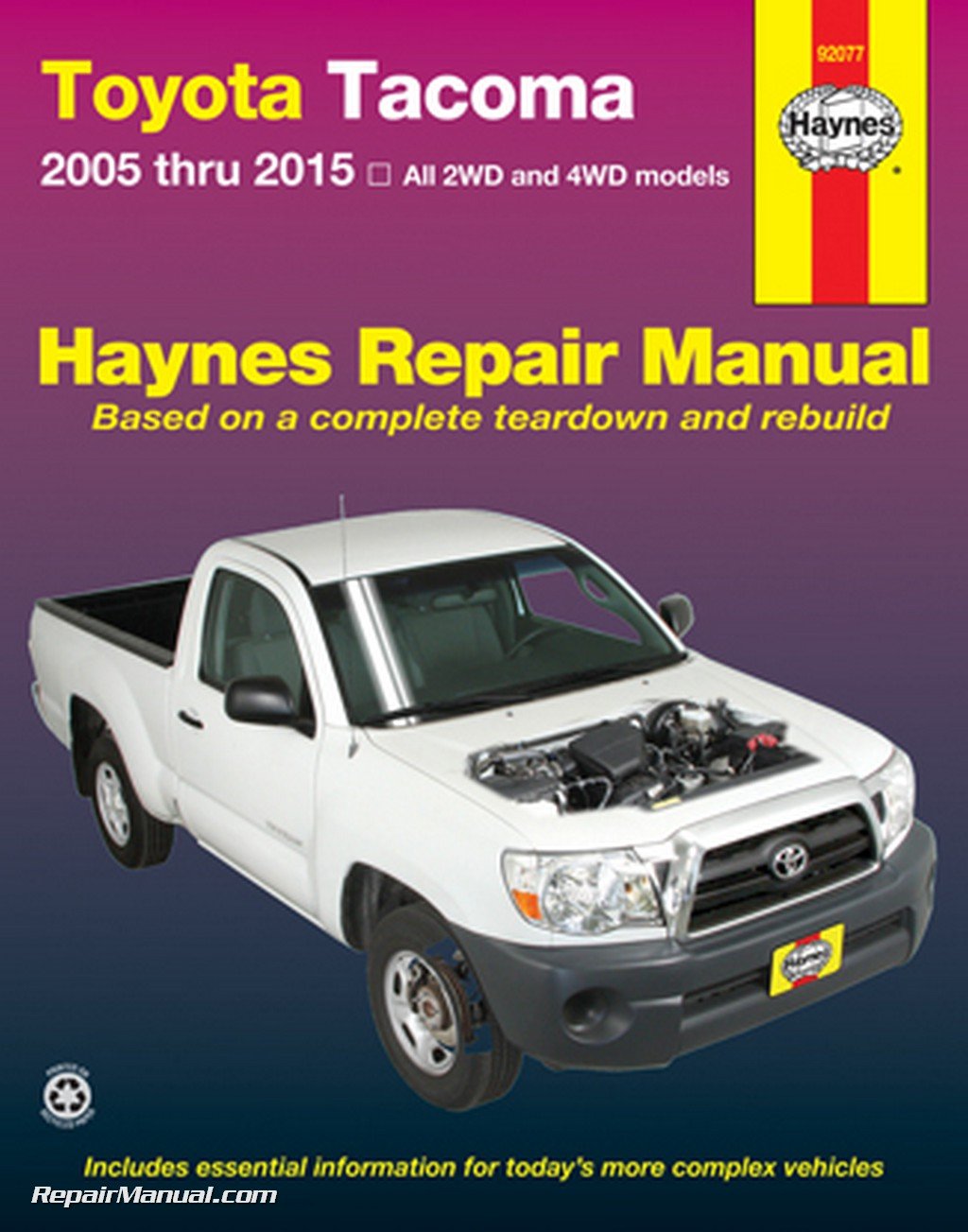 H92077 Haynes 2005-2015 Toyota Tacoma Truck Repair Manual Paperback – 2004