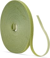 KINGLAKE 12mm 10m Olive Green Garden Tape Plant Tie Self Adhesive Hook and Loop