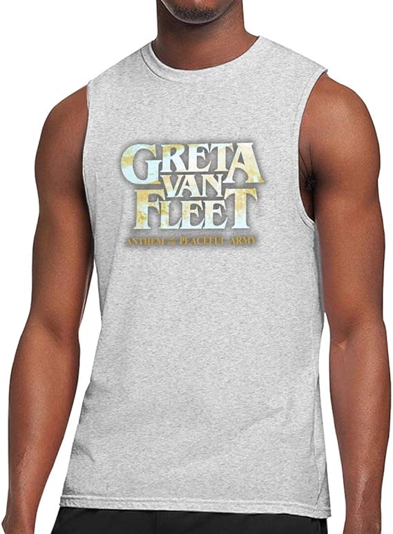 Amazon Co Jp メンズ タンクトップ おしゃれ 夏秋 ベスト スポーツシャツ Greta Van Fleet Logo プリント 服 ファッション小物