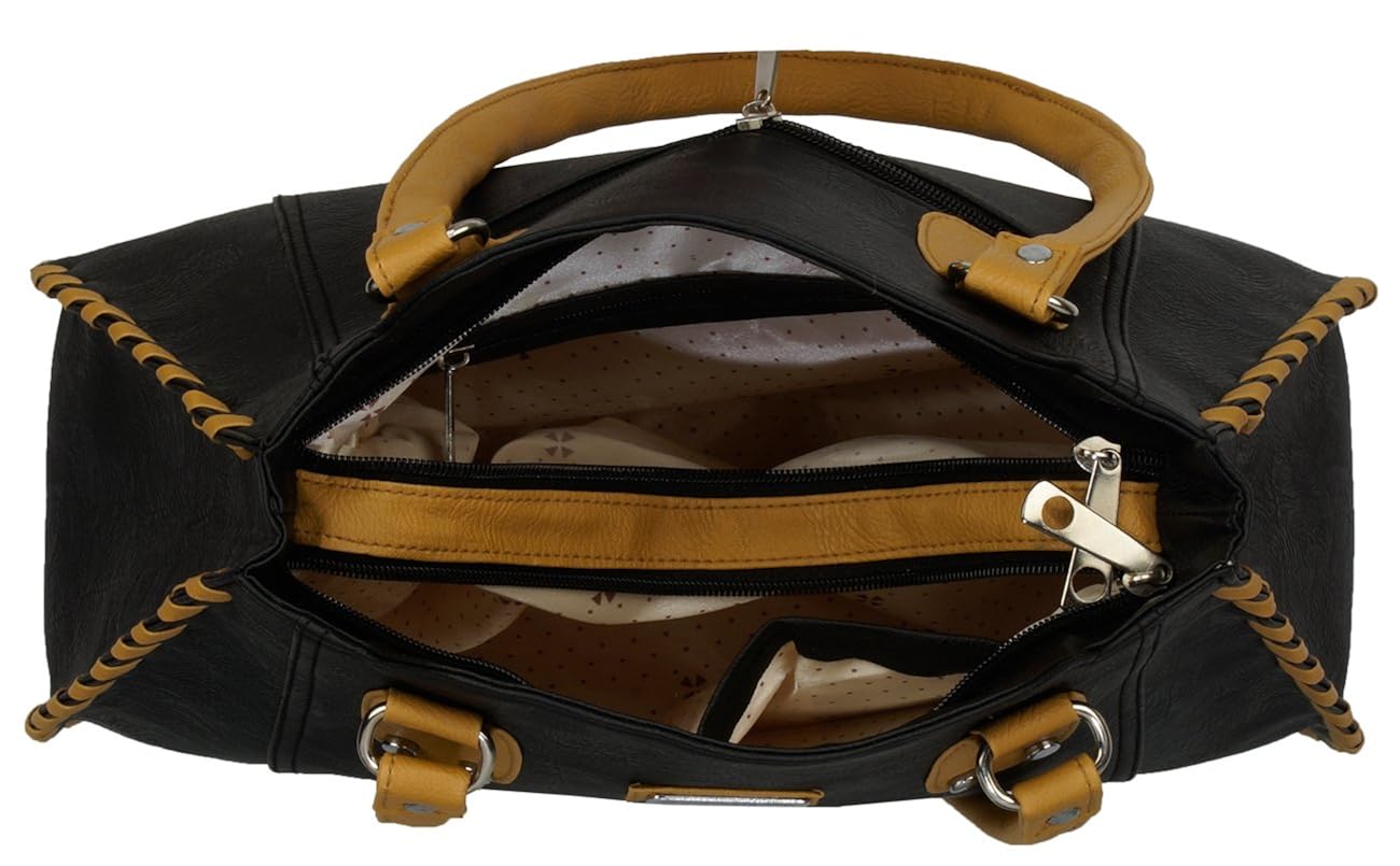 fantosy women's handbag (black, fnb-216)