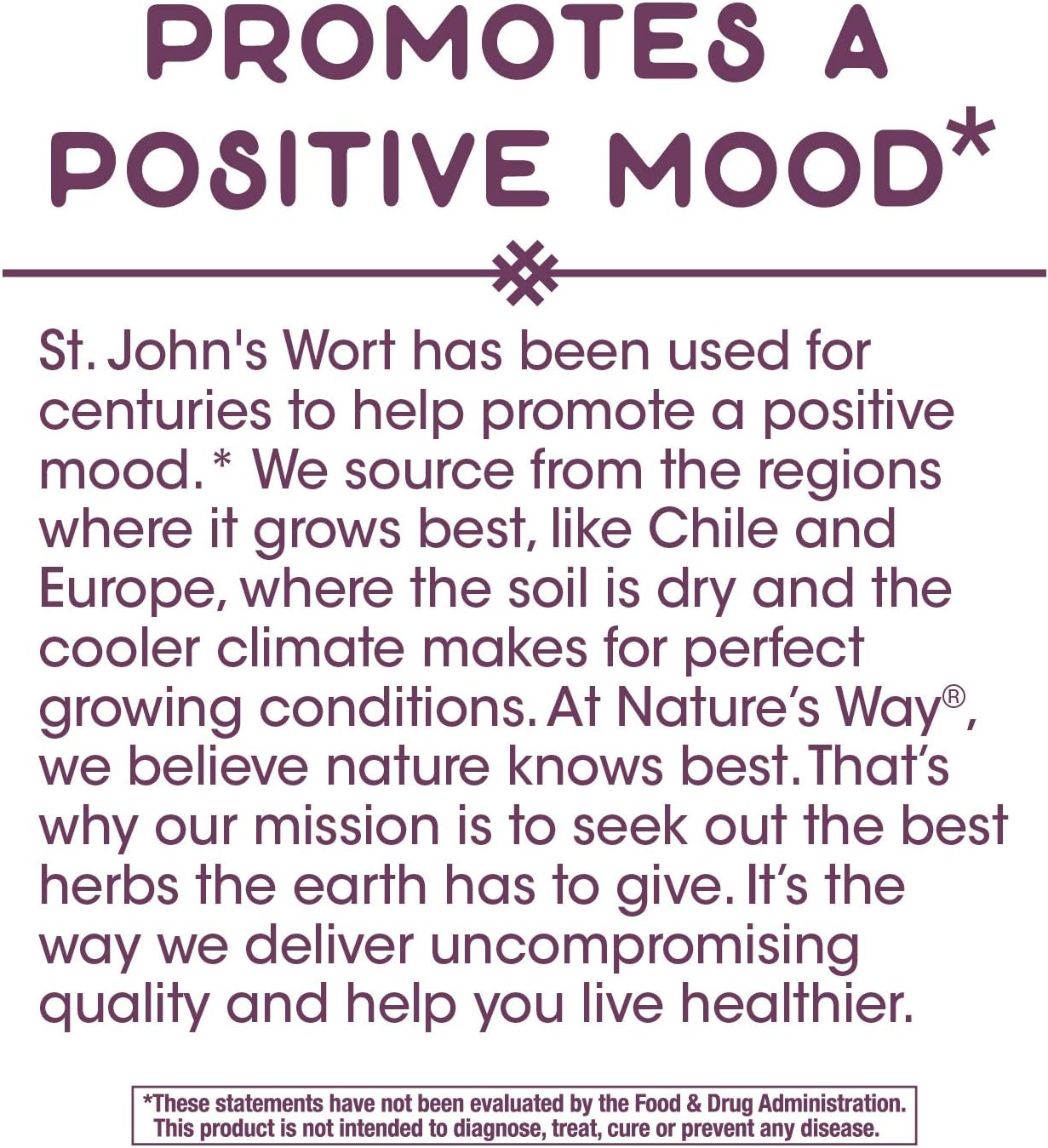 Nature's Way St. John's Wort Standardized Extract Mood Support, 450 mg per Serving, 60 Count (Packaging May Vary): Health & Personal Care