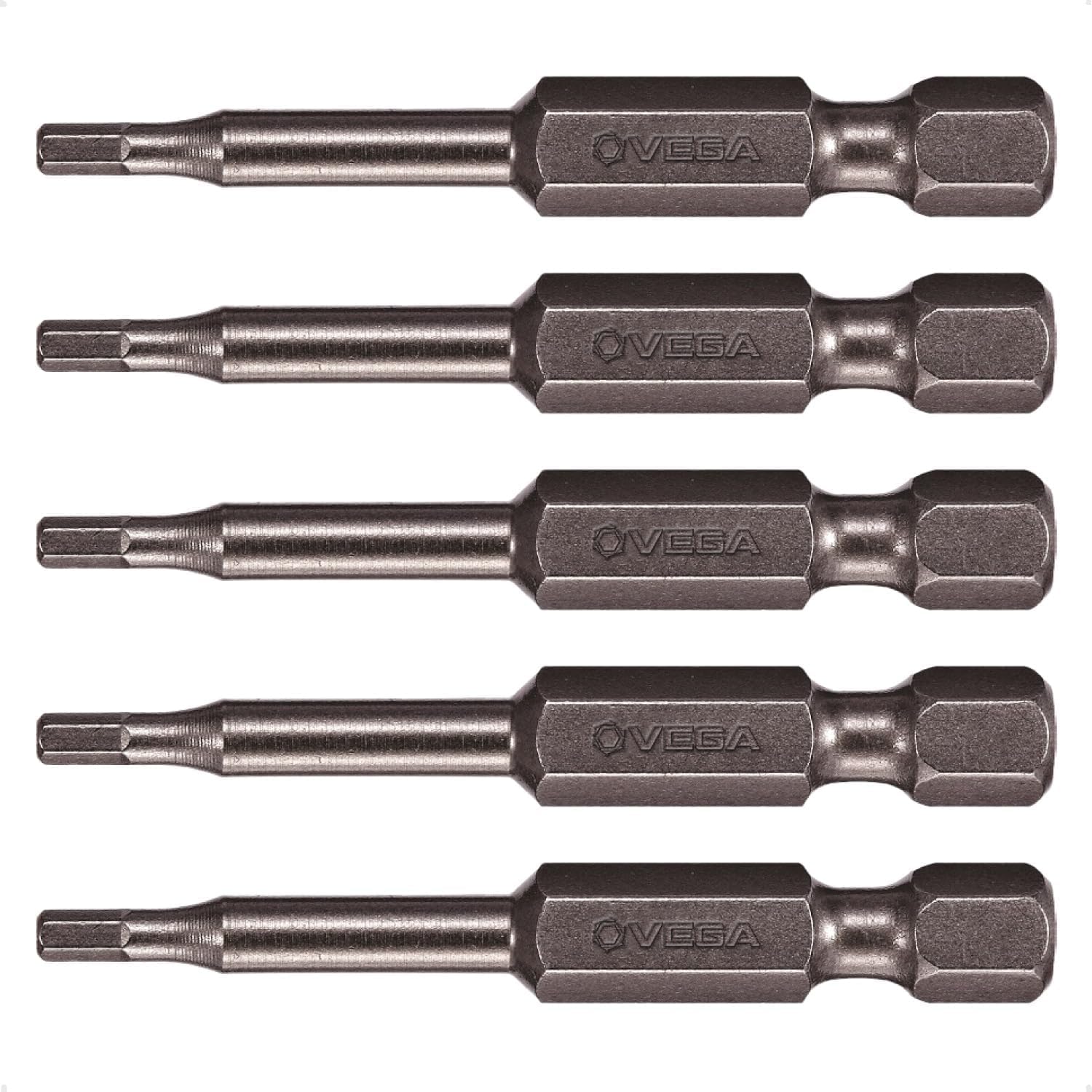 VEGA 5mm Hex Screwdriver Bits. Professional Grade