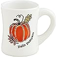 Mud Pie Thanksgiving Pattern Mug, Hello, 14 oz