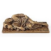 BC Catholic Sleeping St. Joseph Statue, Patron Saint Figure Housewarming Gift, Devout Home Décor, 6" L, Renaissance Sculpture Handmade by Buildclassic