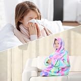 MOKANI Oversized Blanket Hoodie Kids Wearable Extra Long Blanket view 5