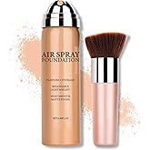 Flawless AirBrush Foundation High Coverage Foundation Smooth Creamy Matte Spray Foundation Makeup Kit For Mature Skin With Na