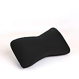 Cushie Pillows 11 inches x 8 inches x 6 inches Microbead Bolster Squishy/Flexible/Extremely Comfortable Pillow - Black