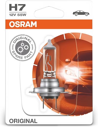 Osram H7 55 W 12 V Car Bulb PX22D Socket 64210 1 Pack