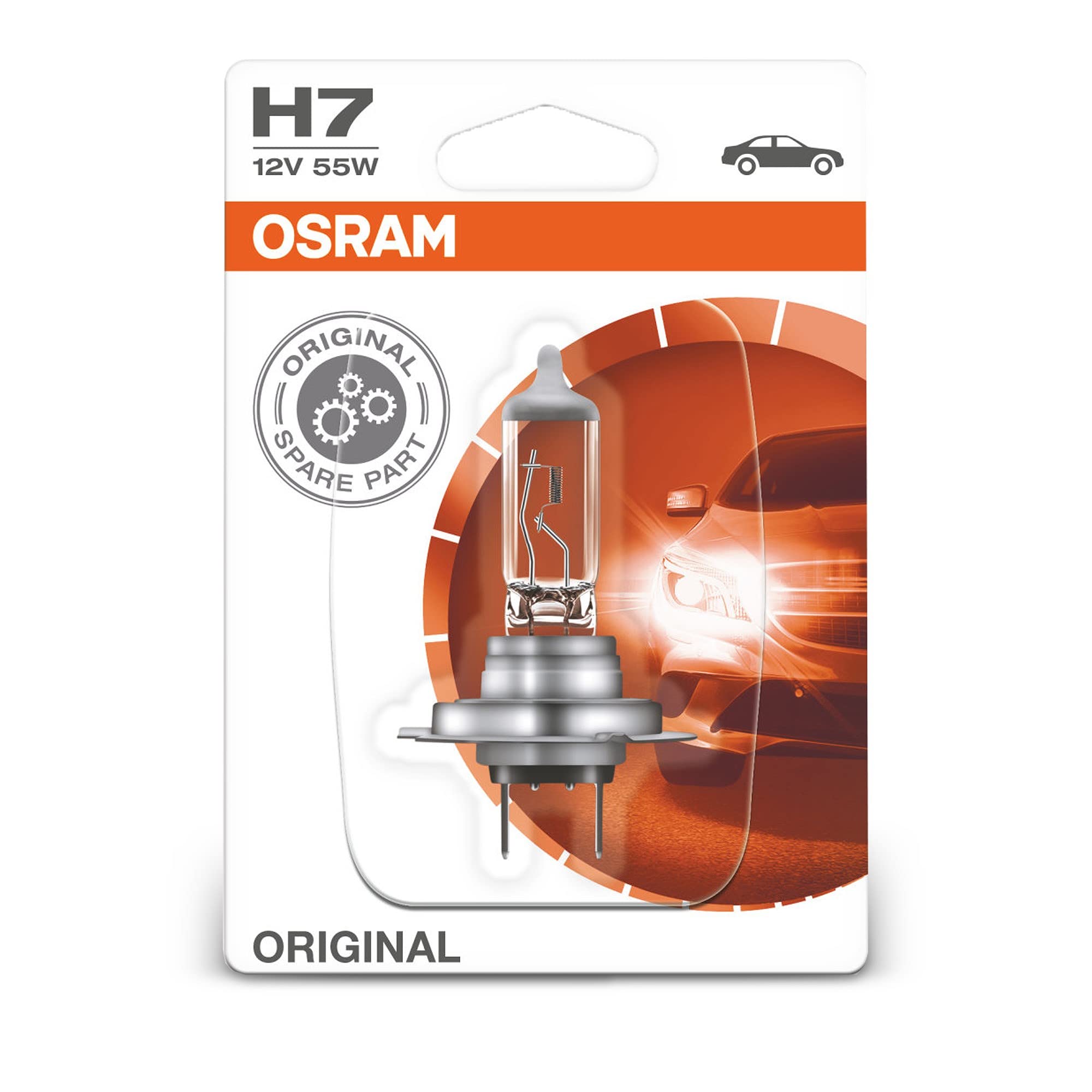Osram Car Bulb H7 55 W 12 V 64210 1 PK26d 55 Watt Bulb Headlamp Bulb