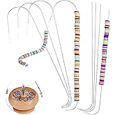 4Pcs Bead Spinner Needles Big Eye Beading Needles Stainless Bead Needle,Bead Needles for Jewelry Making Bracelet Necklace Jew