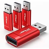 JSAUX USB Data Blocker, (4-Pack) USB-A Defender Only for Quick Charge, Protect Against Juice Jacking, Refuse Hacking Provide 