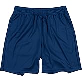 Ethika Boys Basketball Shorts, Lightweight Mesh, Quick Dry Fabric (Solid Colors)