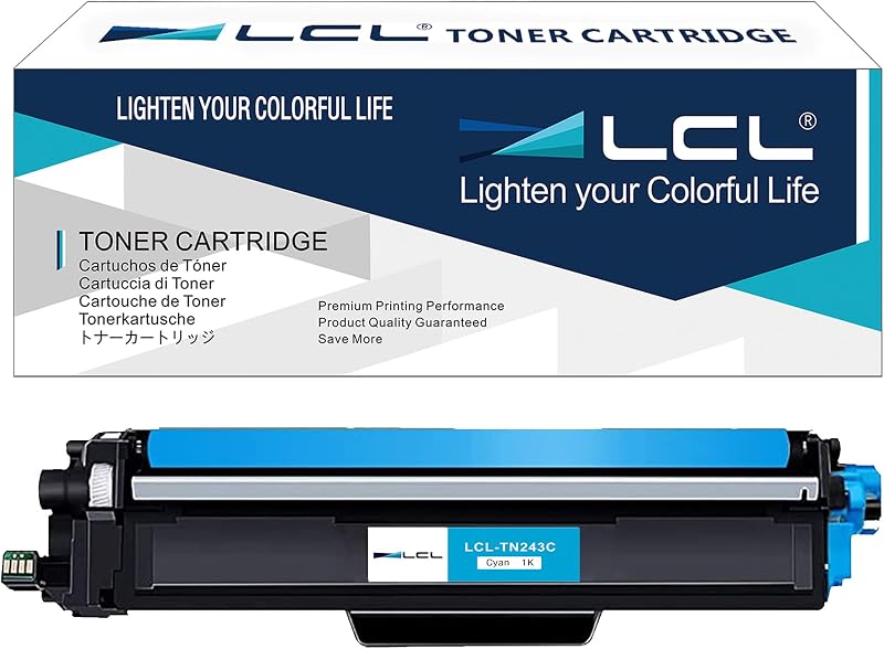 LCL TN243C Cyan Toner Cartridge Compatible Brother HL-L3210CW MFC-L3750CDW