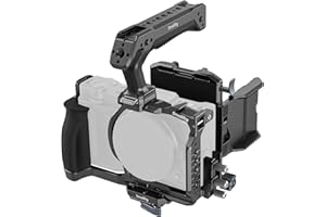 SmallRig HawkLock Handheld Power Cage Kit for Nikon ZR, V-Mount Battery Plate, Top Handle, Cable Clamp for HDMI, Built-in Qui