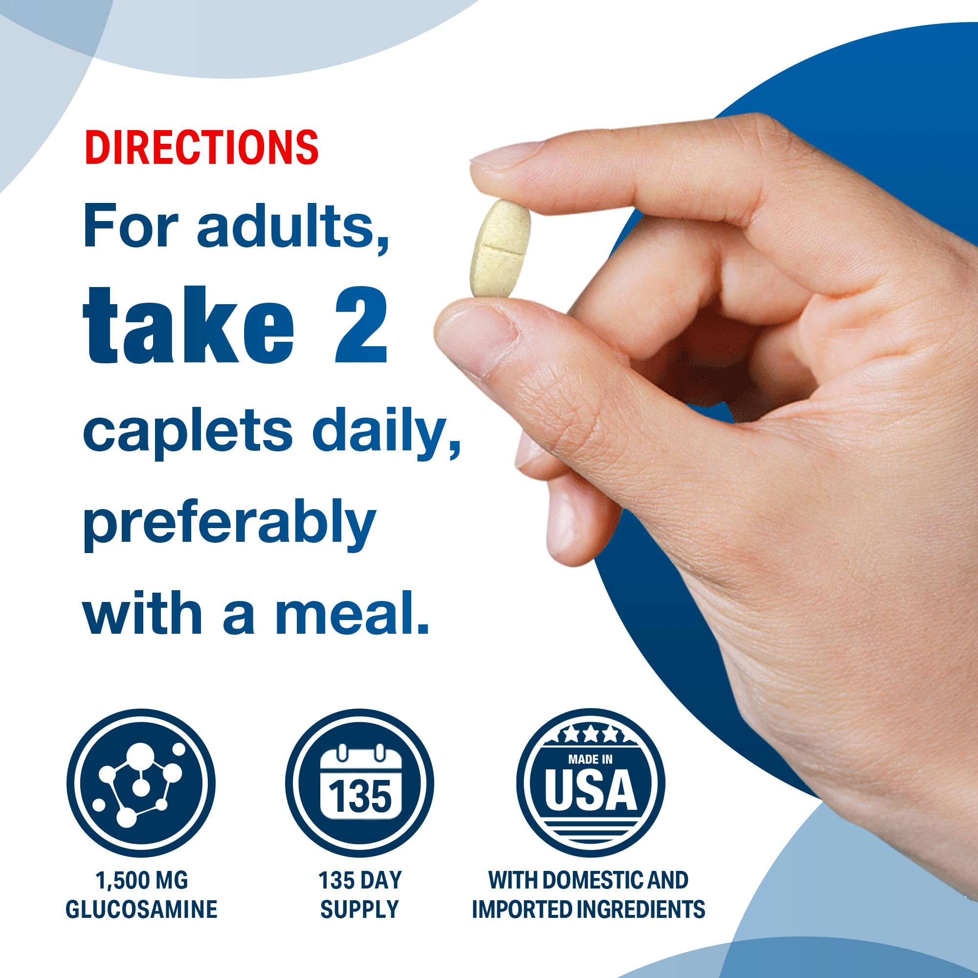 Vitamin World Triple Strength Joint Mover, Glucosamine Chondroitin with MSM Joint Support Supplement, Collagen & Boswellia Serrata Extract, Support Joint Strength, Comfort & Flexibility, 270 Caplets