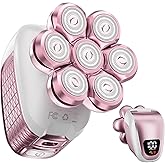 Wyklaus Electric Razors for Women Legs: 5-in-1 Rechargeable Electric Shavers for Body - Waterproof Wet Dry Hair Remover for Lady Face Underarms Public Valentine's Day Gifts (Light Pink)