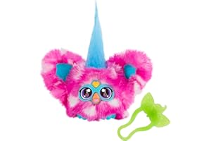 Furby Furblets Dah-Tee Mini Friend, 45+ Sounds & Music, Speaks Only Furbish, Electronic Plush Toys for 6 Year Olds & Up, Pink