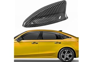 AMSPRAC for 11th Gen Civic Antenna Topper,Car Roof Shark Fin Antenna Cover Trim for Honda Civic 11th Generation 2022 2023 2024,Exterior Decor Topper Antenna Aerial Cap Trim,Carbon Fiber Look
