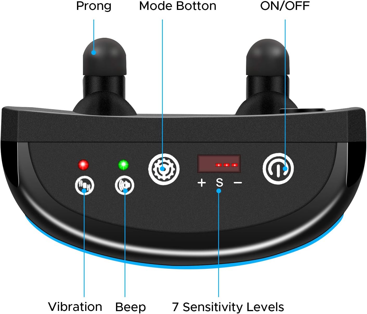 BATVOX Bark Collar 2 Pack Rechargeable No Harm Dog Barking Collar with Vibration, Sound and No Shock for Small Medium Large Dogs (2020 Upgraded) : Kitchen & Dining