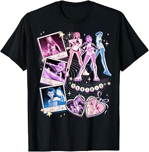 Kpop Demon Hunters Mira Rumi & Zoey BFF's Collage T-Shirt