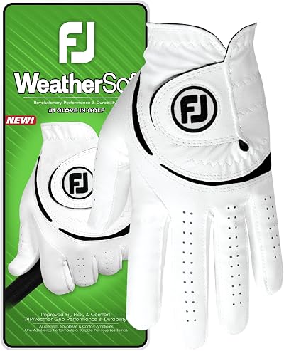 FootJoy WeatherSof Golf Glove White Black Left Hand S EU