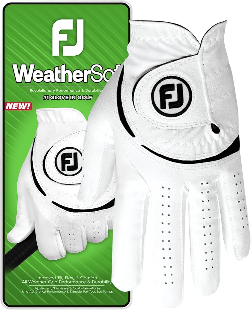 FootJoy WeatherSof Golf Glove White/Black Left Hand XL EU