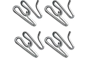 HAESINPA Prong Training Collar Extra Links for All Brands Dog Collar (4 Pack) (Silver, 4.0mm)