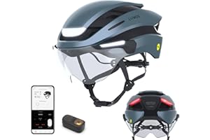 Lumos Ultra E-Bike Smart Helmet | NTA 8776 Certified | Front & Rear LED Lights | Retractable Face Shield | App Controlled | EBike, Scooter, Cycling, Bicycle | Adults, Men Women