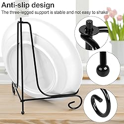 Vivinin 2 Pack Plate Stands - Metal Frame Holder
