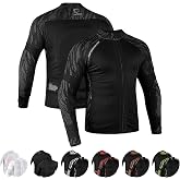 JAG Mesh Motorcycle Protective Shirt, Summer Riding Shirt for Men &amp; Women | Armored Motorcycle Shirt, CE-Certified Protectors, Soft, All-Season Layering, Lightweight, Fitted, Breathable Biker Jacket