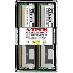 A-Tech 64GB Kit (2x32GB) DDR3 1866MHz PC3-14900L