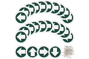 Amylove 36 Piece Trail Markers Bright Reflective Trail Markers Green Bright Trail Signs Trail Marking Reflectors for Hiking H