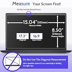 3 Pcs 17.3" Anti Blue Light Screen Protector