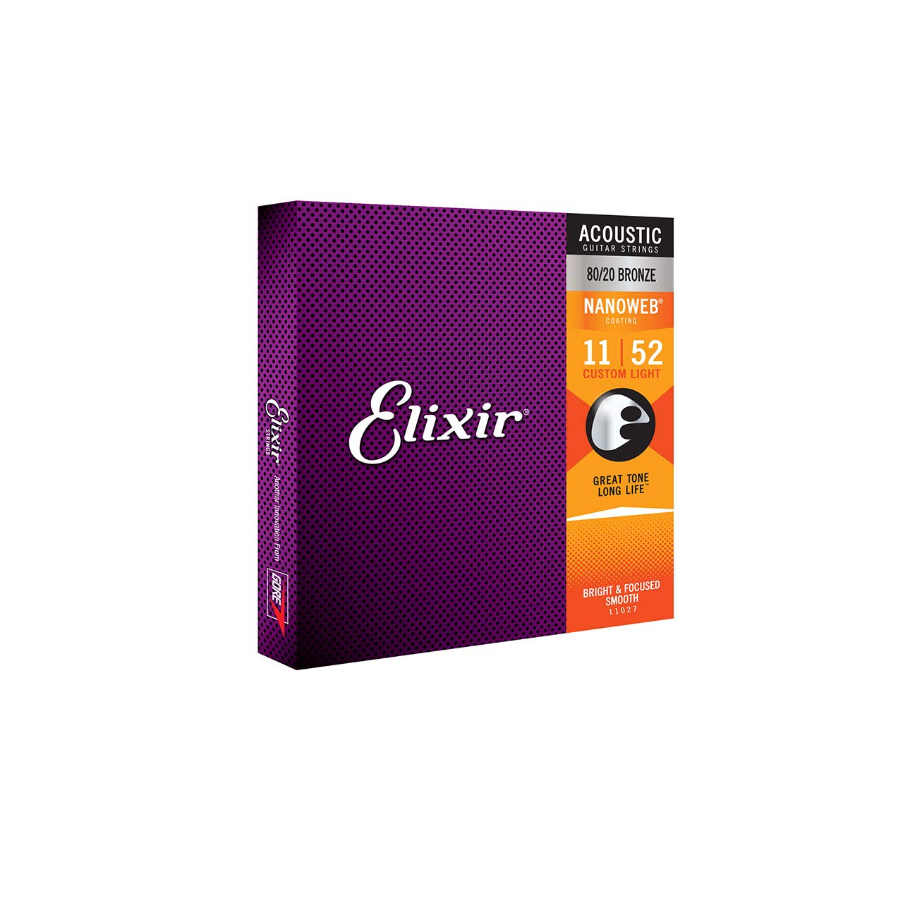 Elixir strings. Elixir nanoweb acoustic. elixir nanoweb 8020 bronze. elixir 11027 8020 bronze nanoweb custom light - (11-52). elixir 16027.