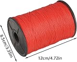 Bestomrogh 300m Red Nylon Builders Line String for Masonry, Gardening view 2
