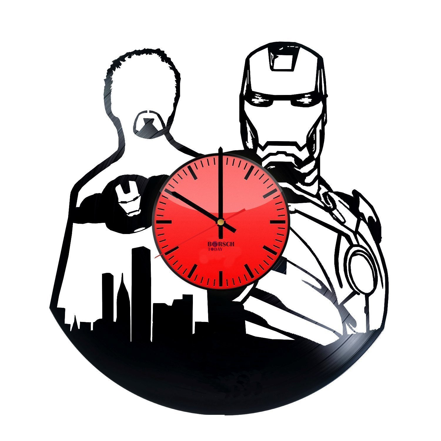 Amazon Com Iron Man Marvel Vinyl Record Wall Clock Get