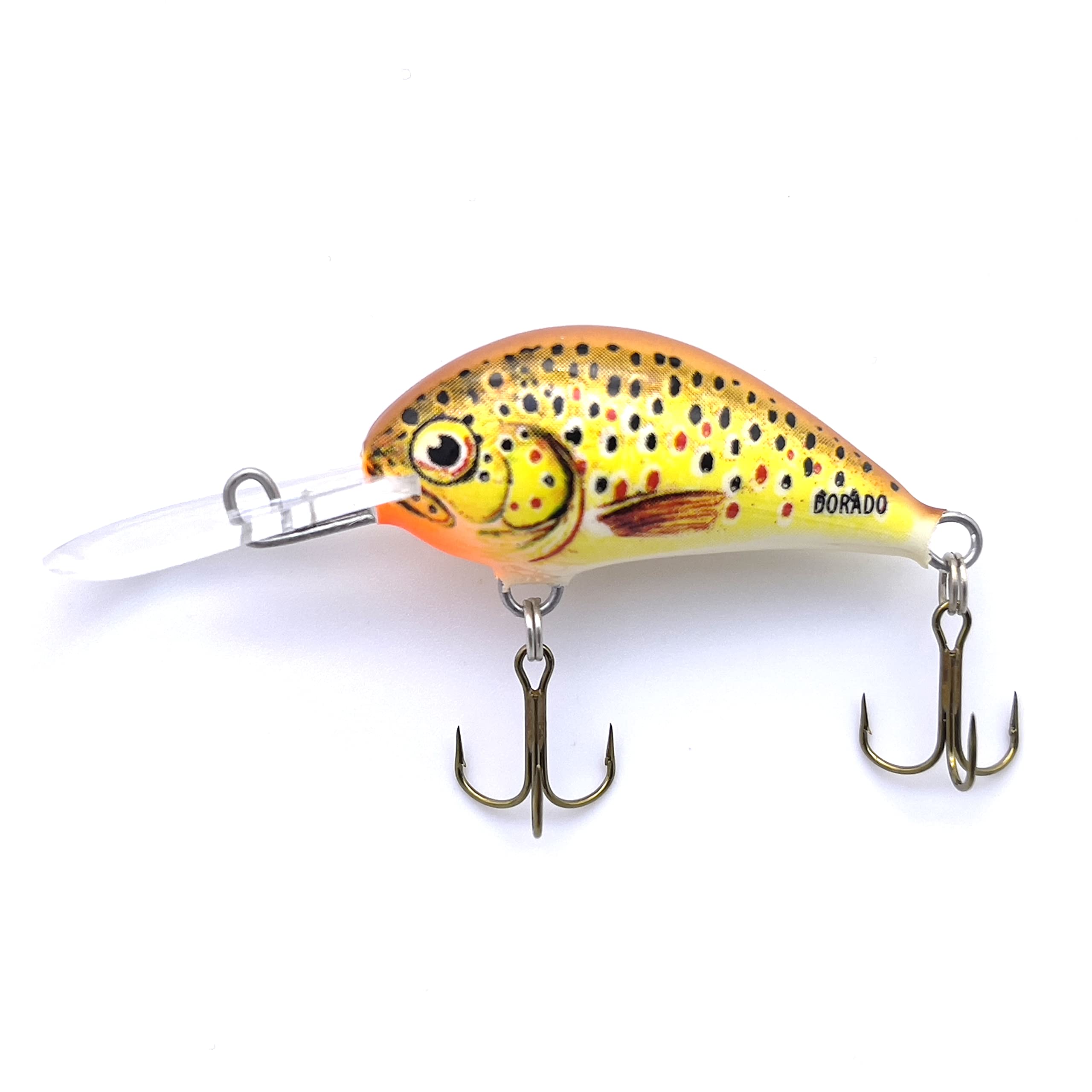 EVERBAY DORADO Wobbler Fishing Lure - Artificial Hard Crankbait - Fishing Tackle, Topwater Life-Like Swimbait for Trout Salmon Perch Chub Barbel Ide Trolling in Freshwater, Sinking - BLAGIER 3.5cm TR