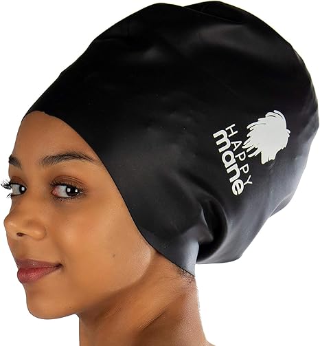 Happy Mane Premium Large Silicone Swimming Cap For Long Hair