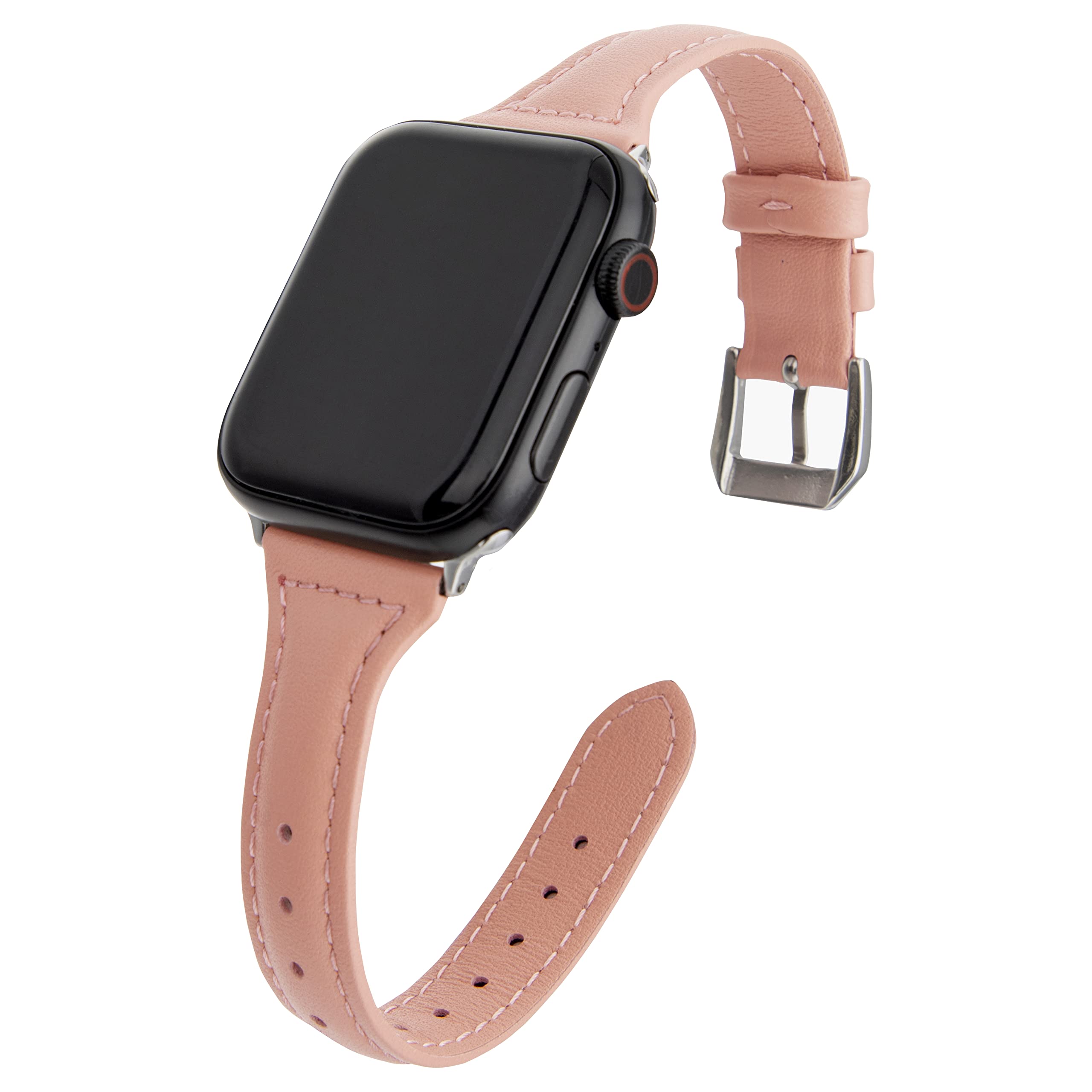 SEURE Leather Band Compatible with Apple Watch Strap 38mm 40mm 41mm 42mm 44mm 45mm,Women Men slim soft Bracelet Wristband for Series 8/7/6/5/4/3/2/1/SE — image 1