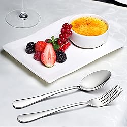 LIANYU 36-Piece Silverware Set with Serving