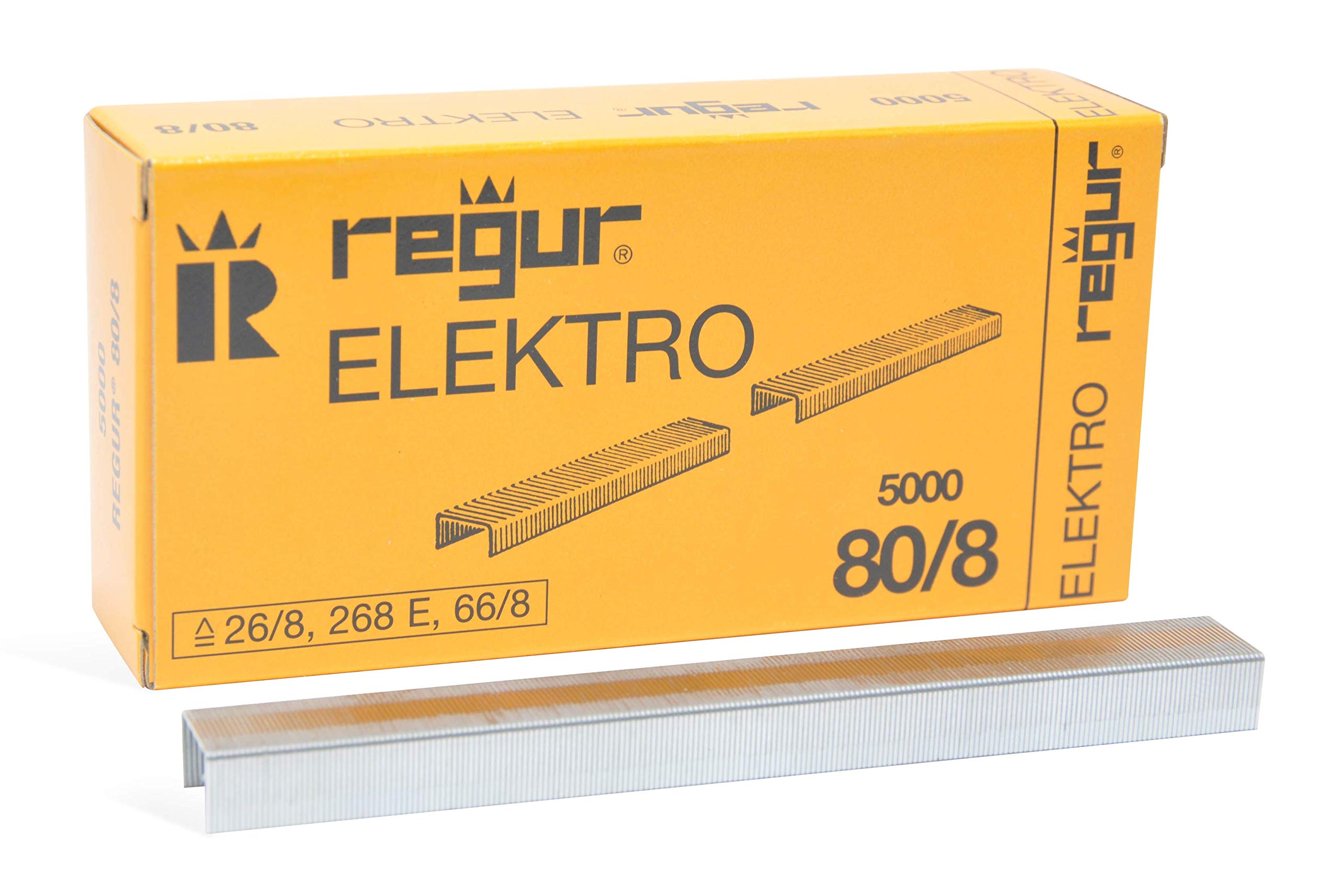REGUR 80 Staples 80/8 mm Pack of 5000