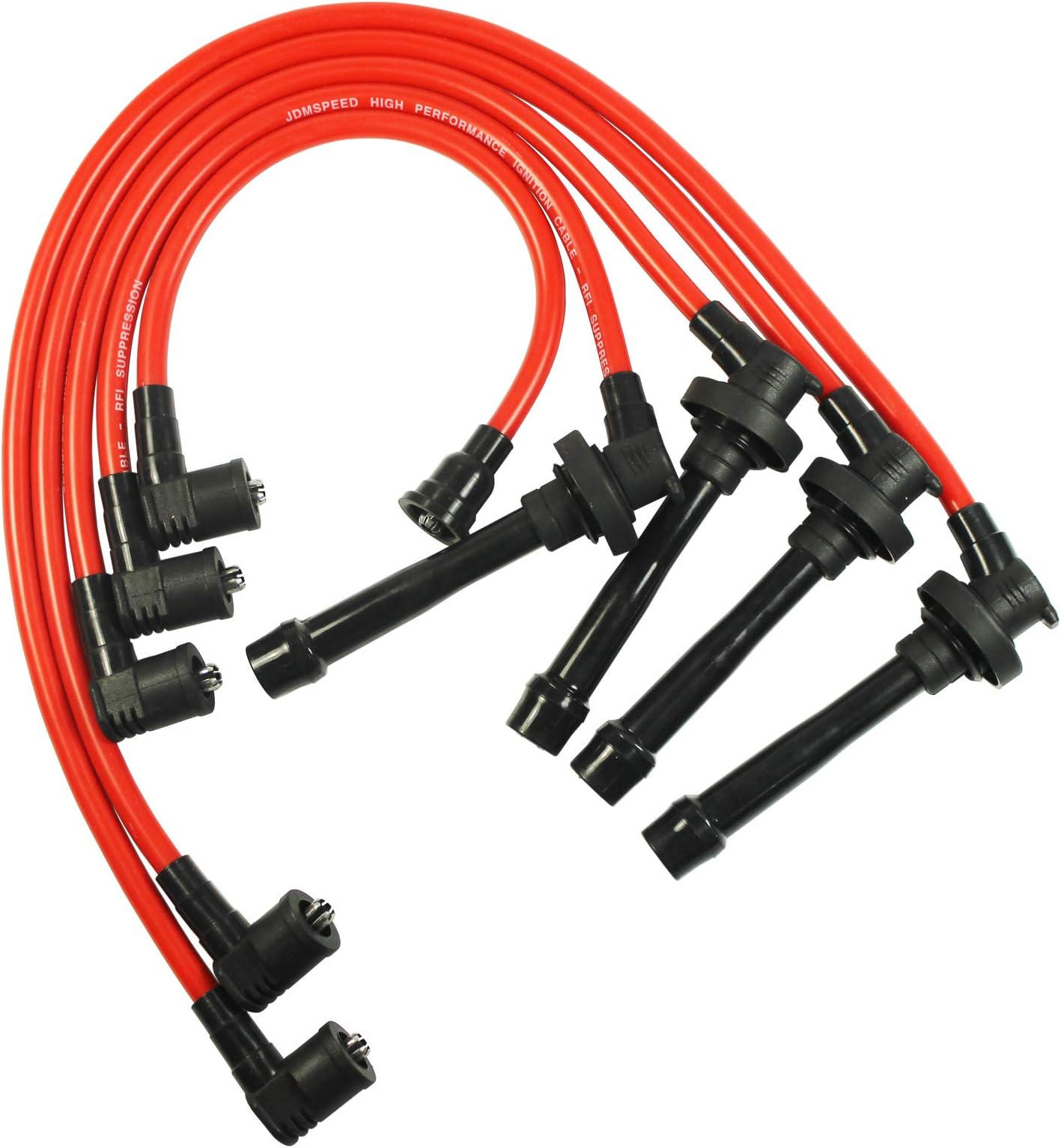 BUSIDN SPIRAL CORE SPARK PLUG WIRE SET FOR 92-00 HONDA CIVIC D15 D16 DEL SOL EG EK EJ