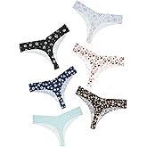 DEANGELMON Seamless Thongs for Women No Show Thong Underwear Women Comfortable Multiple Pack