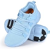 INZCOU Running Shoes Lightweight Tennis Shoes Non Slip Gym Workout Shoes Breathable Mesh Walking Sneakers