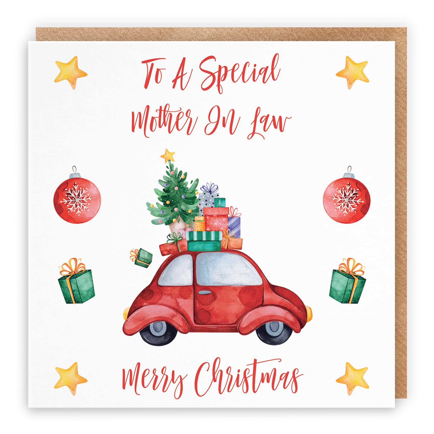 Hunts England - Mother In Law Christmas Card - To A Special Mother In Law - Merry Christmas - Christmas Holiday Collection