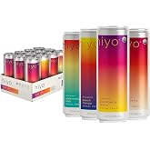 Hiyo Non-Alc Functional Seltzer, Adaptogens &amp; Nootropics, 12 fl oz, 12pk | Classic Pack, Organic Social Tonic, Non-Alcoholic Beverage, Functional Drink, 30 Cals, Gluten Free, Vegan, Non-GMO