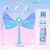 Britik Bubble Wand for Kids Light Music Fairy Princess Design 3-8 Years view 7
