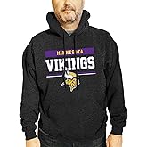 Team Fan Apparel NFL Adult Gameday Charcoal Hooded Sweatshirt - Cotton & Polyester Blend - Stay Warm and Represent Your Team