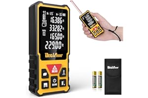 Laser Measure,DEGLASERS 229 Feet Laser Measurement Tool with Dual Angle Display,M/in/Ft Unit Switching,Backlit LCD,Laser Distance Meters for Measure Distance, Area and Volume,Pythagorean Mode