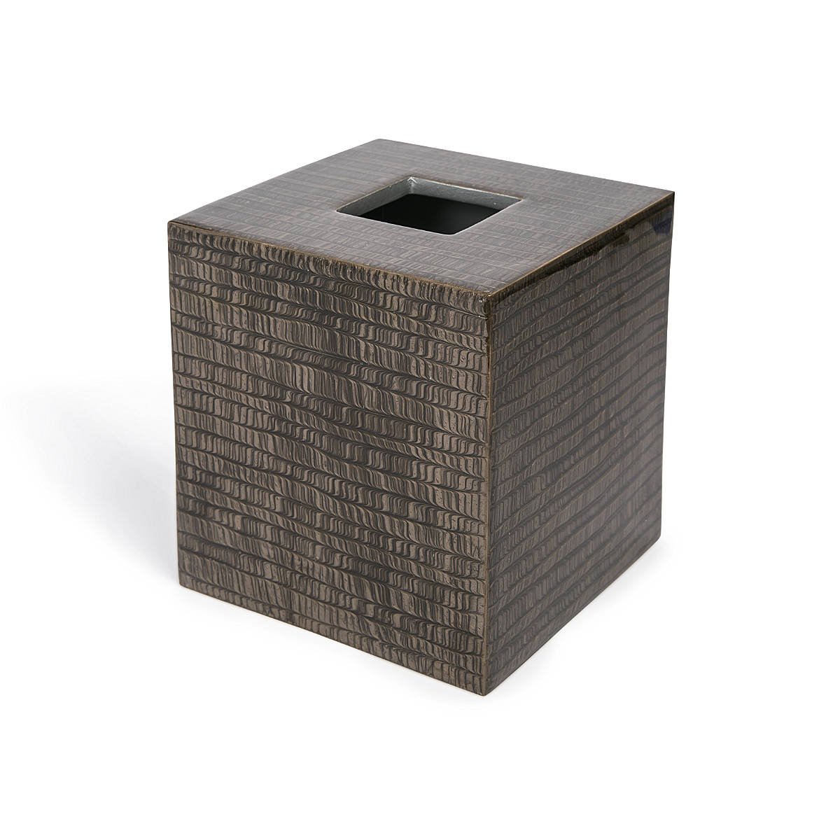 Kassatex Delano Bathroom Accessories, Tissue Holder Chestnut by